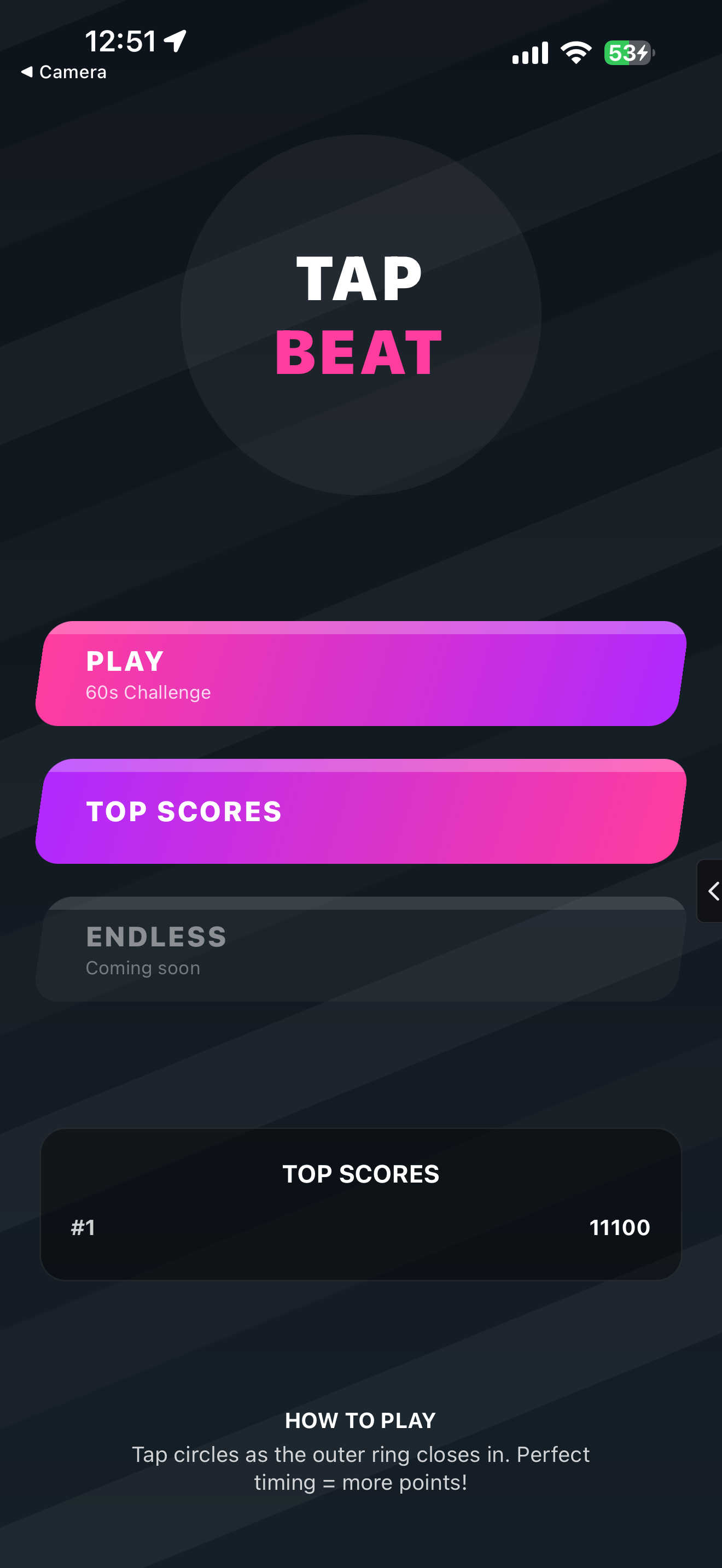 Tap Beat Live screenshot